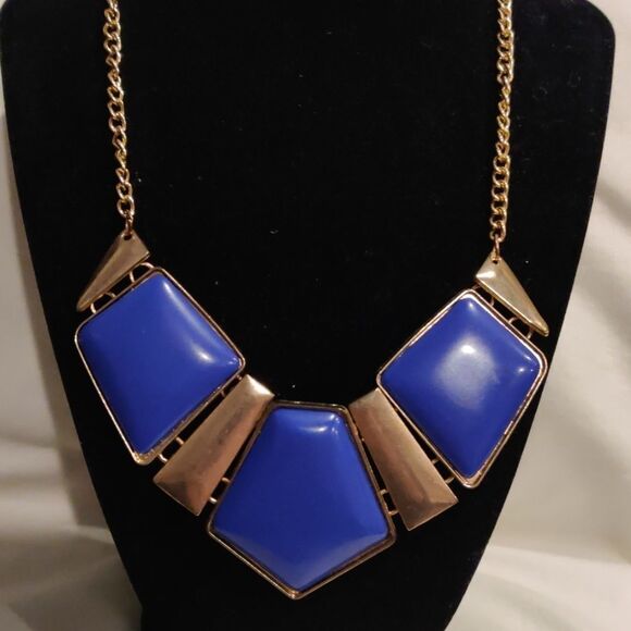 Chunky geometric statement necklace - Picture 1 of 1